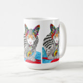 Coloré Sphynx Chat Mug (Devant droit)