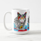 Coloré Sphynx Chat Mug (Gauche)