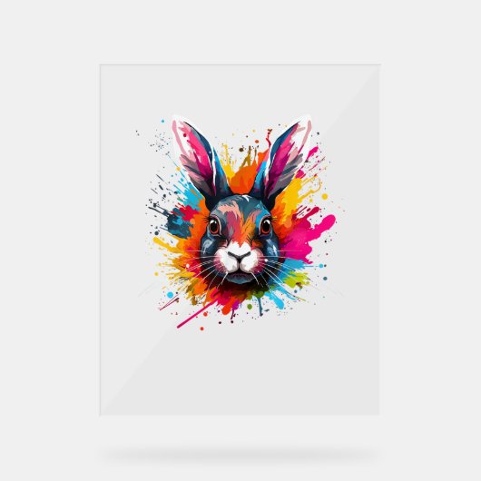 Coloré Splash Art Cute Continental Giant Rabbit (Recto)