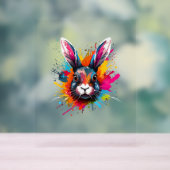 Coloré Splash Art Cute Continental Giant Rabbit (Neutre)