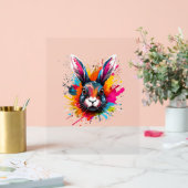 Coloré Splash Art Cute Continental Giant Rabbit (Mariage)