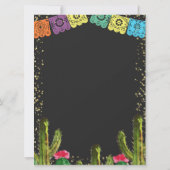 Coloré Taco Bout Uno Invitation Anniversaire (Dos)