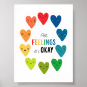 Coloré Tous les sentiments sont OK affiche (Devant)