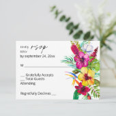 Coloré Tropical Floral no Real RSVP (Debout devant)