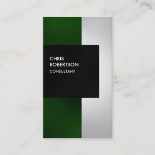 Coloré vert gris noir Carte de visite tendance