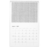 COLORE VOTRE PROPRE Calendrier Tricot (Mar 2027)