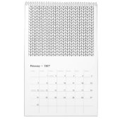 COLORE VOTRE PROPRE Calendrier Tricot (Feb 2027)