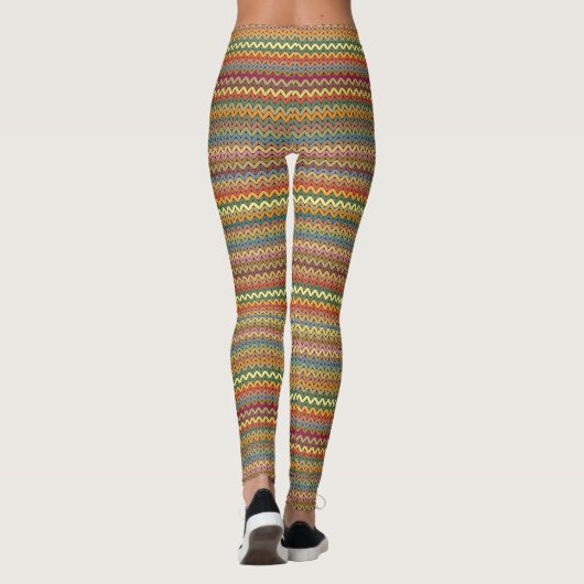 Coloré Zig-Zag, effets collants (Dos)