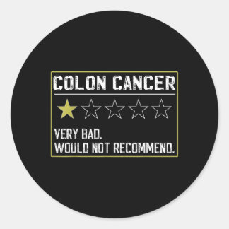 Colorectaal bewustzijn Colon Kanker Chirurgie Hers Ronde Sticker