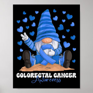Colorectal Cancer Awareness Month blauw lint Poster