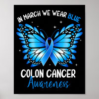 Colorectale blauwe vlinder darmkanker bewustzijn