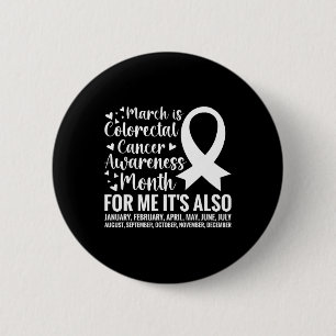Colorectale kanker bewustzijn maand Colon kanker S Ronde Button 5,7 Cm