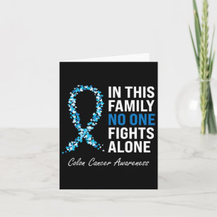 Colorectale kanker Colon Cancer Blue Ribbon Kaart