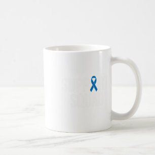 Colorectale kanker Colon Cancer Blue Ribbon Koffiemok