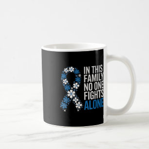 Colorectale kanker Colon kanker Blauw lint familie Koffiemok