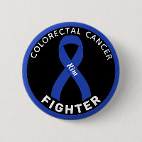 Colorectale kankerbestrijder Zwarte Button