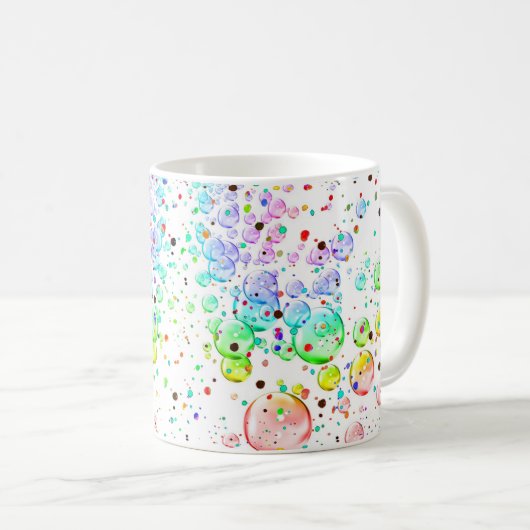 Colored Bubbles Coffee Mug (Devant droit)