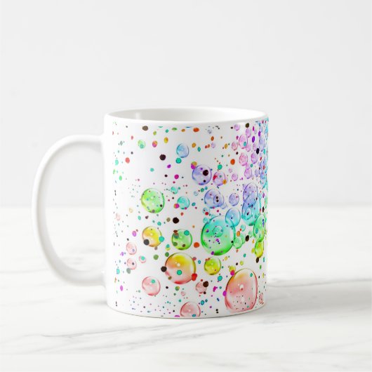 Colored Bubbles Coffee Mug (Gauche)