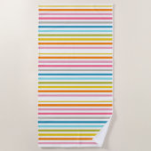 Colored Candy Stripes Strandlaken (Voorkant)