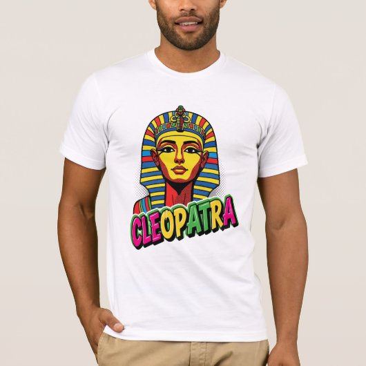 Colored Cleopatra T-Shirt | Ancient Egyptian Queen (Devant)