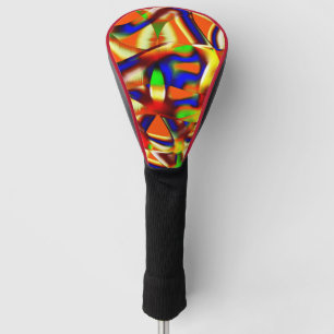 Colored of belasting coau, oranje and blue fought golfheadcover