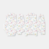 Colored Party Confetti Pattern Bedankdoosjes (Uitgevouwen)