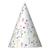 Colored Party Confetti Pattern Feesthoedjes (Voorkant)