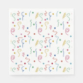 Colored Party Confetti Pattern Servet (Voorkant)