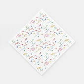 Colored Party Confetti Pattern Servet (Hoek)