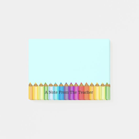 Colored Pencils Teacher's Note Pad (Voorkant)