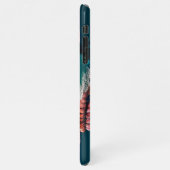 Colored skull head iPhone hoesje (Linkerkant)