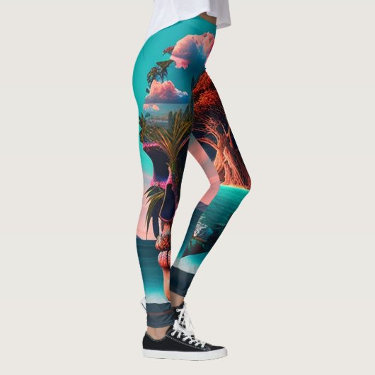 Colored Skull Head Leggings (Rechts)