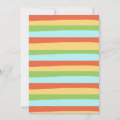 Colorée Hawaiian Aloha Luau Invitation Anniversair (Dos)