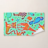 Colorée Wild Wonder Animal Kingdom (Serviette à main)