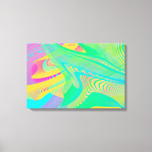 COLOREN FLUO - Fractal Art - Canvas Afdruk