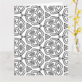 colorer moi coeur papillon saluant carte (Fleur jaune)