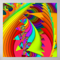 Colorez-moi brillant #3 Poster fractal