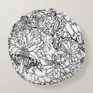 Colorez-moi coussin floral