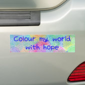 Colorez Mon Monde Avec Sticker Bumper Hope (En voiture)