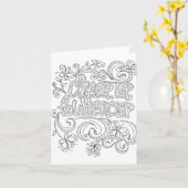 Colorez vos propres citations positives de carte (Fleur jaune)