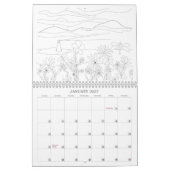 Colorez votre propre calendrier (Jan 2027)
