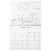 Colorez votre propre calendrier (Jan 2026)