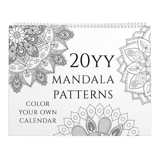 Colorez votre propre calendrier 2021 Mandala Motif (Protection)