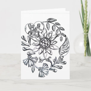 Colorez votre propre carte de voeux