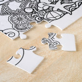 colorez votre propre mandala de puzzle (Côté)