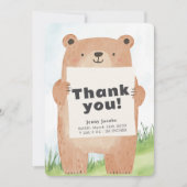 colorfu adorable Ours Bébé Faire-part (Devant)