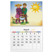 Colorful 2012 Kinder agenda Kalender (Mar 2026)