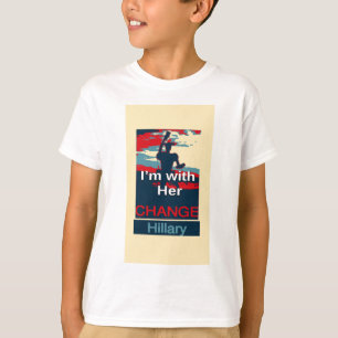 Colorful 2016 Ik ben met haar stem voor Hillary US T-shirt