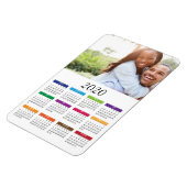 Colorful 2020 - Aangepast fotokalender Magneet (Linkerzijde)