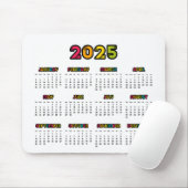 Colorful 2023-kalender muismat (Met muis)